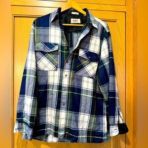 Vintage Midwest Clothing Company Plaid Button Down / Made in Ukraine / LG